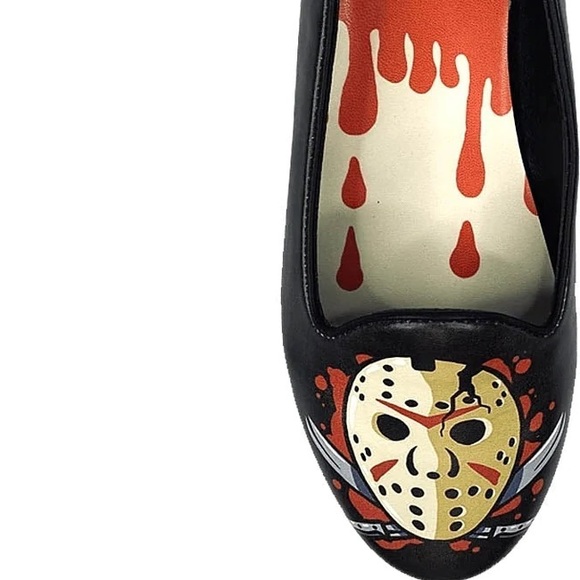 StrangeCult “Crystal Lake Lydia Flat” Jason Friday the 13th Size 9 US Womens NIB - Picture 2 of 12